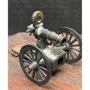 Gatling Gun Die Cast Metal Pencil Sharpener Miniature Military Collectible 2.25"